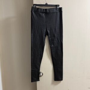 NWT Women’s XL Black Faux Leather Leggings